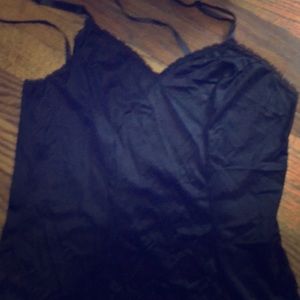 Silk black camisole